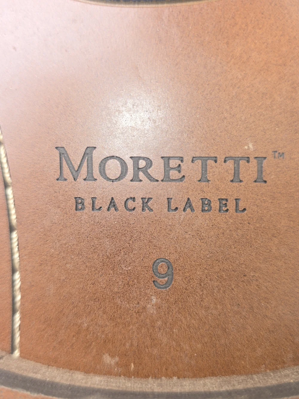 MORETTI BLACK LABEL BROWN LEATHER CHUKKA BOOTS LACE UP MENS 9D